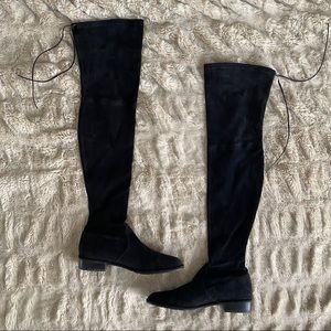 Stuart Weitzman Lowland boot black suede size 8.5